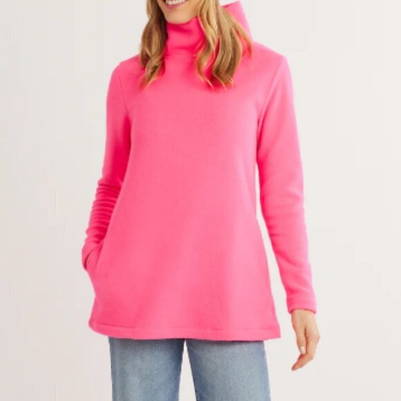 Dudley Stephens Baldwin Turtleneck In Terry Fleece Pink Size SZ S Small - Picture 2 of 14